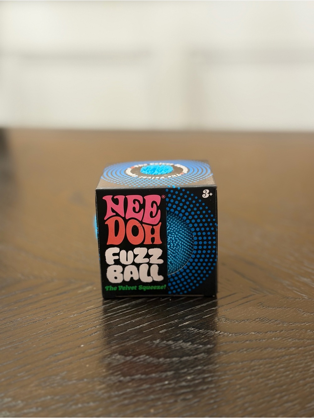 NeeDoh Blue Fuzz Ball Stress Toy